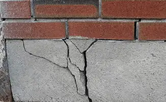 Concrete foundation with serious structural damage in Riverside, CA